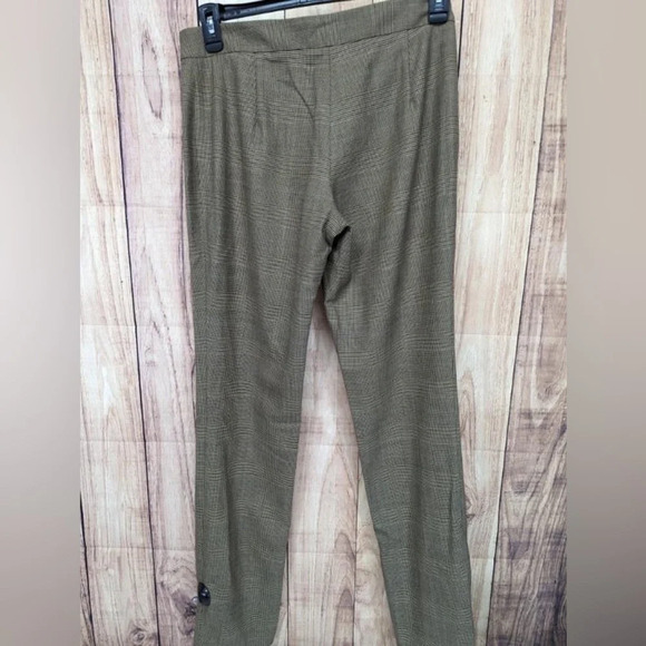Rag & Bone Pants Womens Size 6 Brown Rebecca Wool Blend Glen Plaid Straight Leg - Picture 7 of 11
